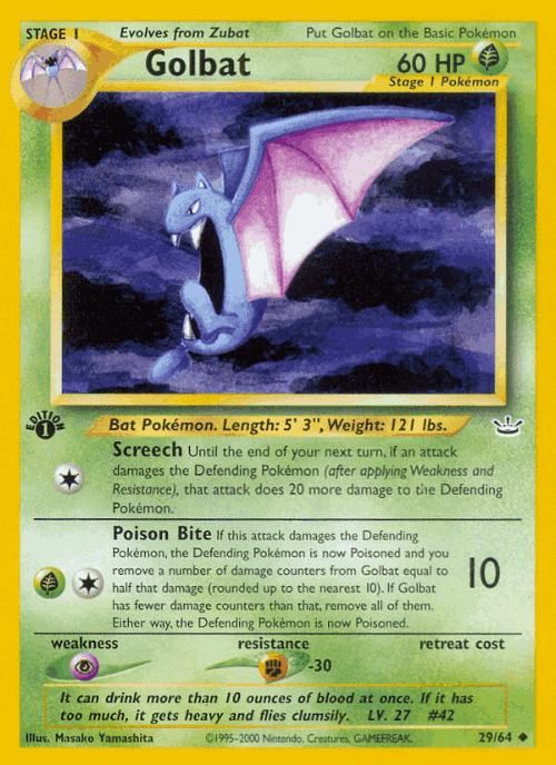 Golbat 29, Neo Revelation