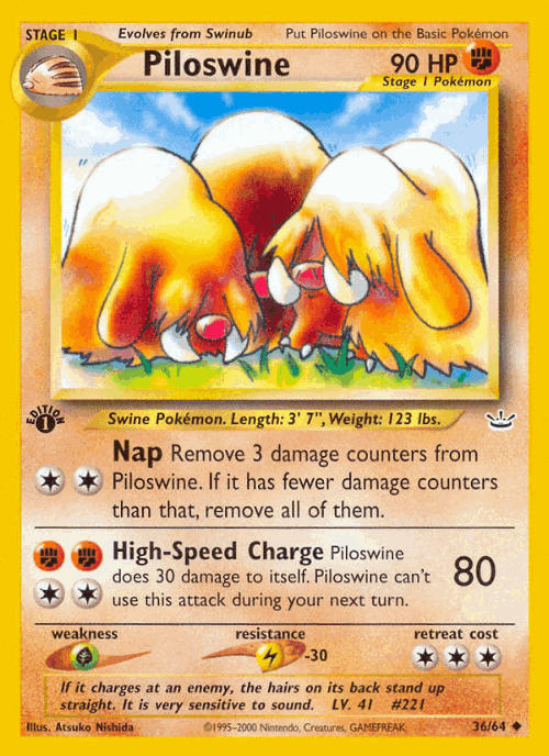 Piloswine 36, Neo Revelation