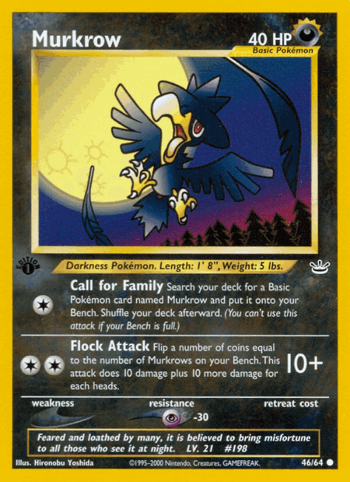 Murkrow 46, Neo Revelation