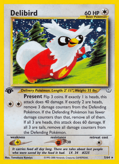 Delibird Pokémon TCG card art