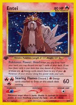 Entei Pokémon TCG card art