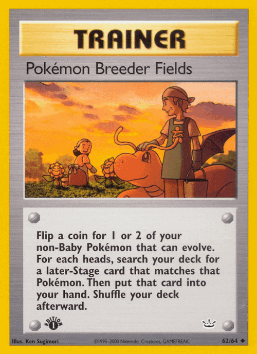 Pokémon Breeder Fields 62, Neo Revelation