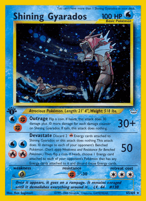 Shining Gyarados 65, Neo Revelation