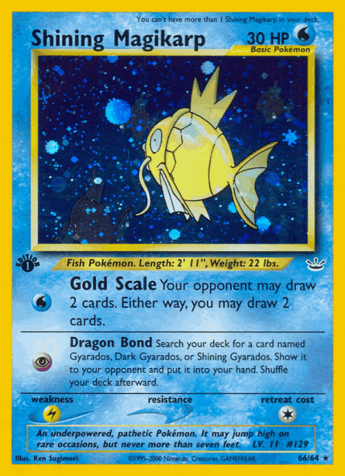 Shining Magikarp 66, Neo Revelation