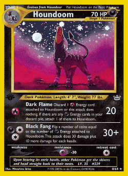 Houndoom Pokémon TCG card art