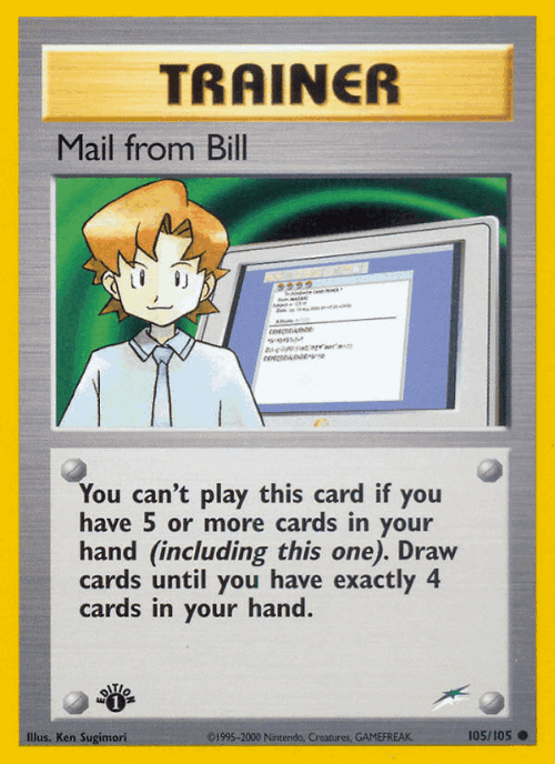 Mail from Bill 105, Neo Destiny