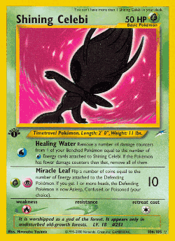 Shining Celebi card art