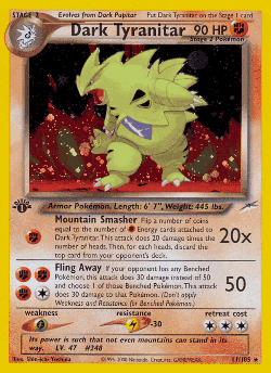 Dark Tyranitar Pokémon TCG card art