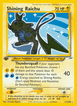 Shining Raichu card art