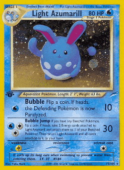 Light Azumarill Pokémon TCG card art