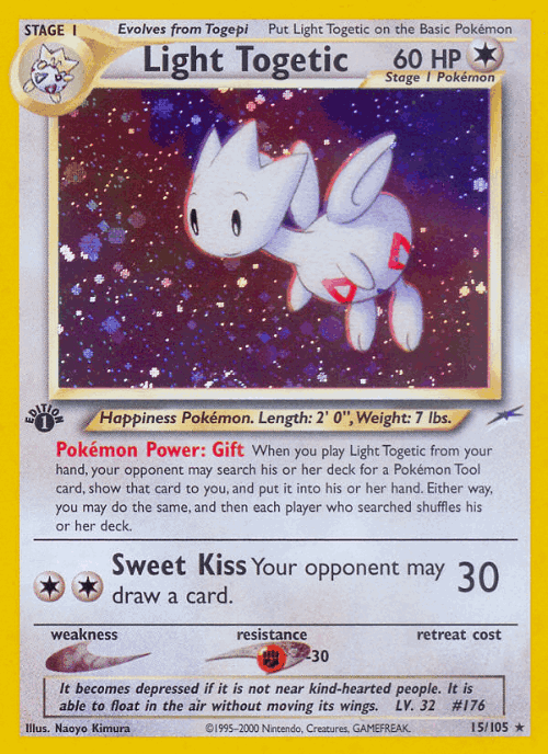 Light Togetic #15 from Neo Destiny - Rare Holo - Illustrated by Naoyo Kimura
