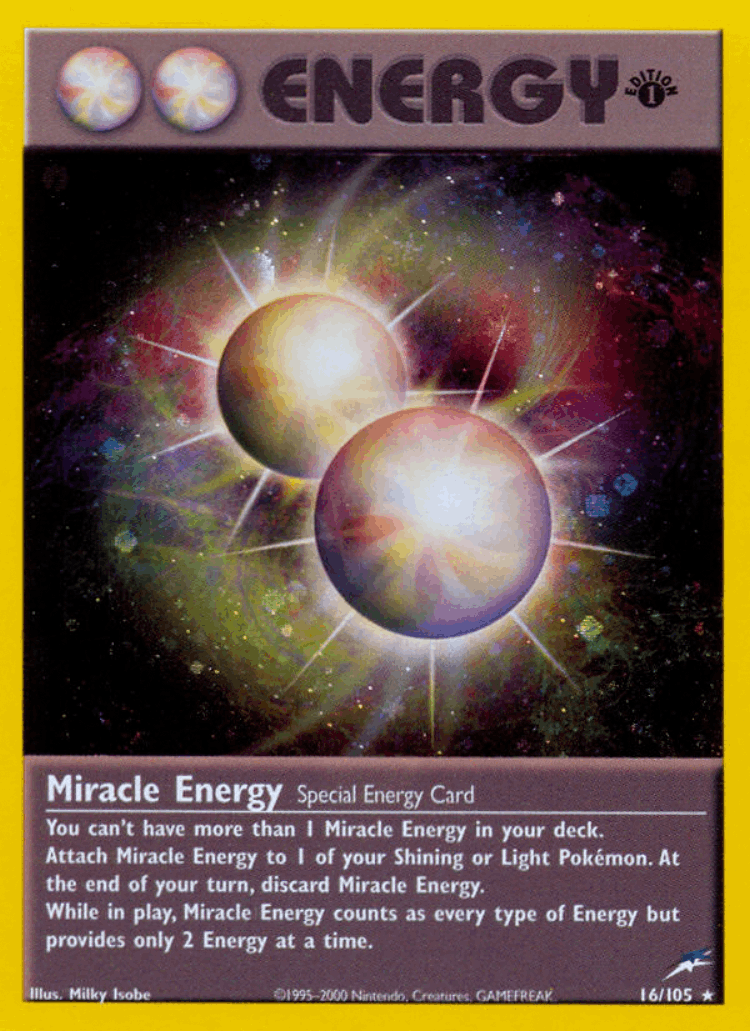 Miracle Energy #16 from Neo Destiny - Rare Holo - Illustrated by Milky Isobe