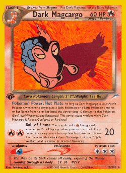 Dark Magcargo Pokémon TCG card art