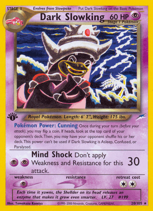 Dark Slowking Pokémon TCG card art