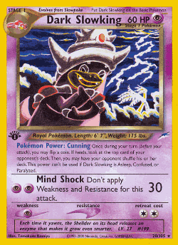 Dark Slowking Pokémon TCG card art