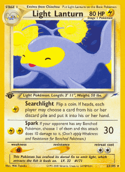Light Lanturn Pokémon TCG card art