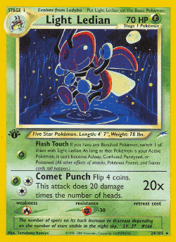 Light Ledian Pokémon TCG card art