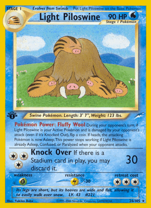 Light Piloswine 26, Neo Destiny