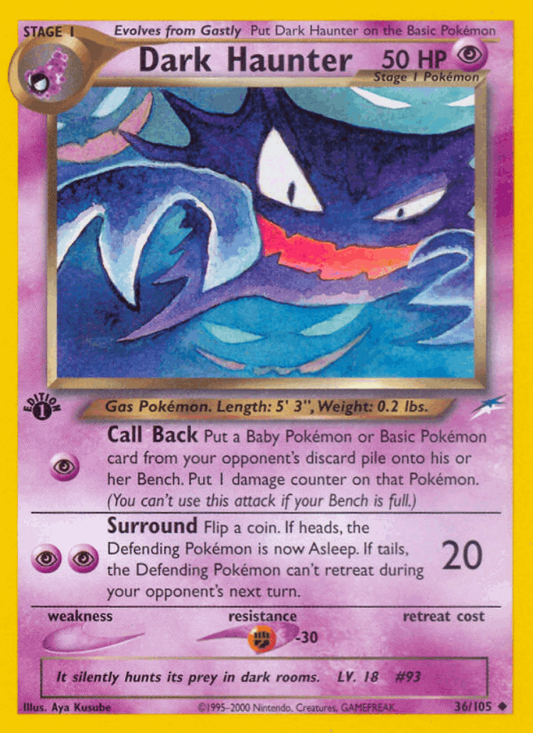 Dark Haunter #36 from Neo Destiny - Uncommon - Illustrated by Aya Kusube