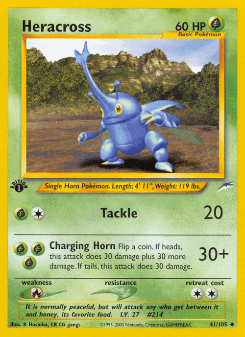 Heracross Pokémon TCG card art