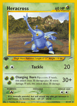 Heracross Pokémon TCG card art