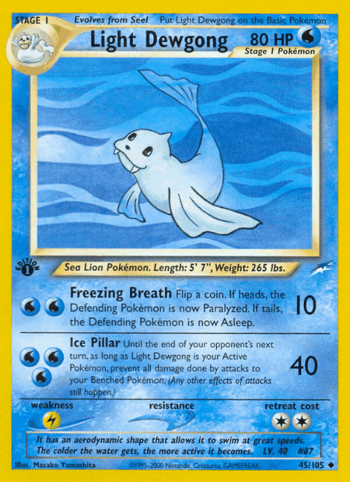 Light Dewgong 45, Neo Destiny