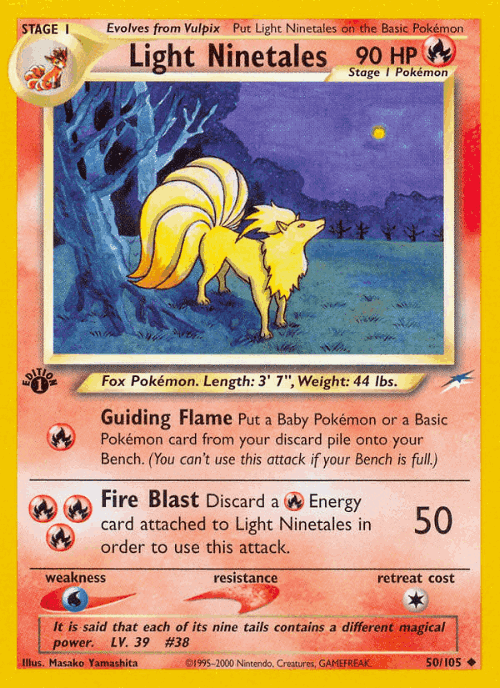 Light Ninetales 50, Neo Destiny