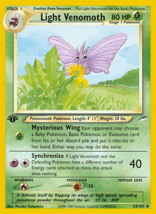 Light Venomoth 53, Neo Destiny