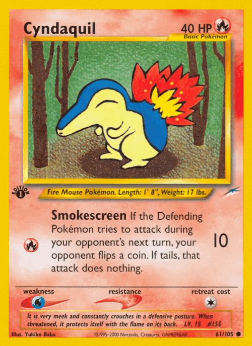 Cyndaquil 61, Neo Destiny