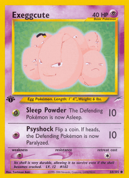 Exeggcute 64, Neo Destiny
