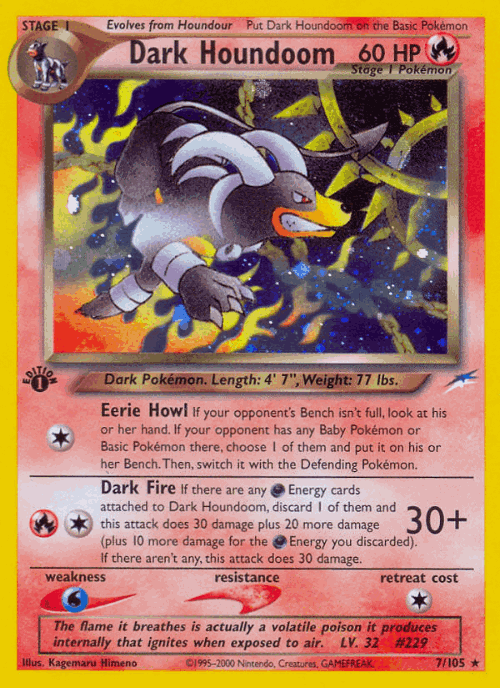 Dark Houndoom Pokémon TCG card art