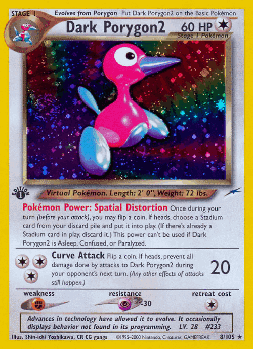 Dark Porygon2 Pokémon TCG card art