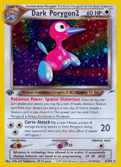 Dark Porygon2 Pokémon TCG card art
