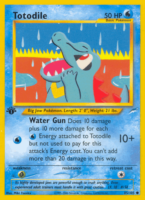 Totodile 85, Neo Destiny