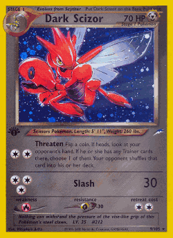 Dark Scizor Pokémon TCG card art