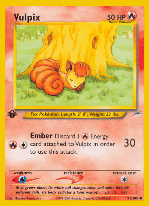 Vulpix 91, Neo Destiny
