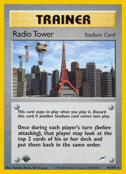 Radio Tower #95 from Neo Destiny - Rare - Illustrated by Yousuke Hirata, CR CG gangs