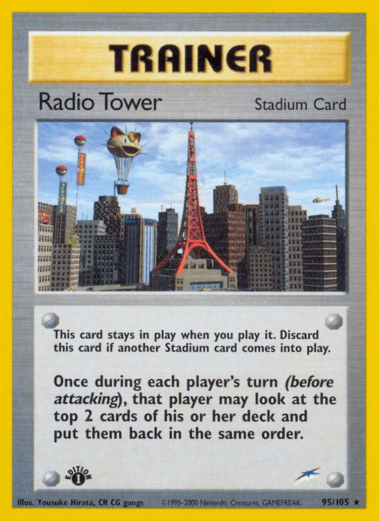 Radio Tower #95 from Neo Destiny - Rare - Illustrated by Yousuke Hirata, CR CG gangs