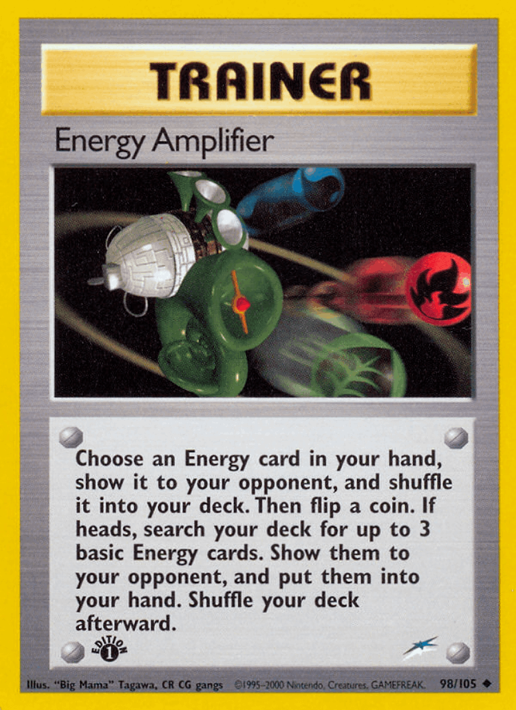 Energy Amplifier #98 from Neo Destiny - Uncommon - Illustrated by "Big Mama" Tagawa, CR CG gangs