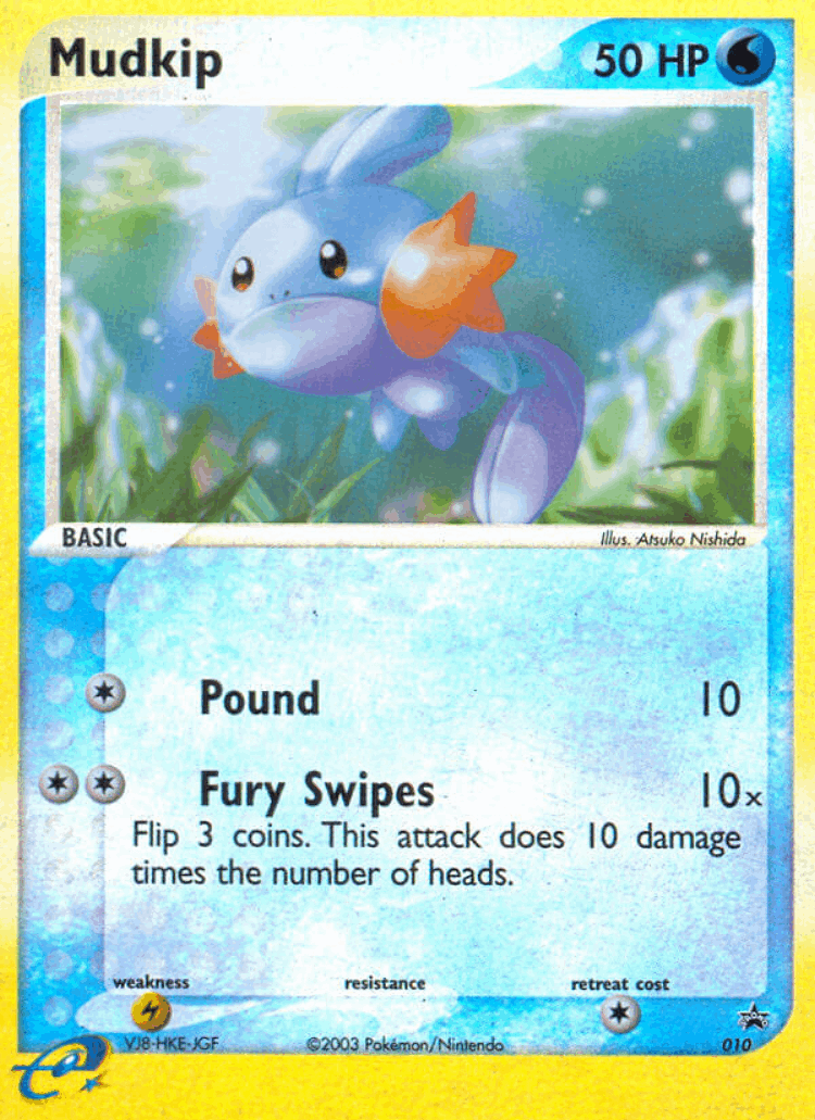 Mudkip #10 from Nintendo Black Star Promos - Promo - Illustrated by Atsuko Nishida