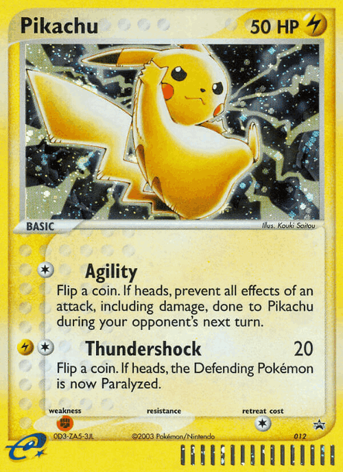 Pikachu Pokémon TCG card art