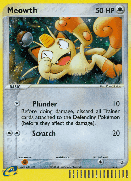Meowth Pokémon TCG card art