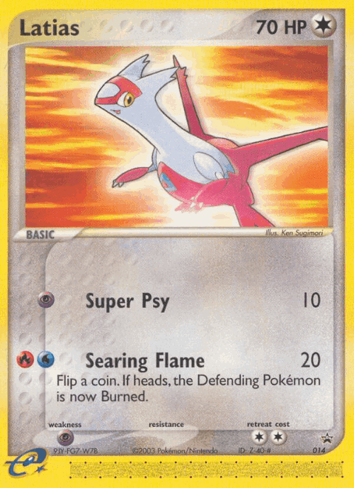 Latias Pokémon TCG card art