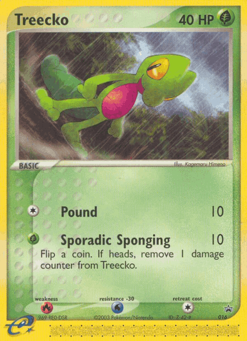 Treecko Pokémon TCG card art
