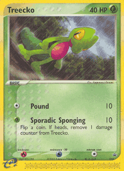 Treecko Pokémon TCG card art