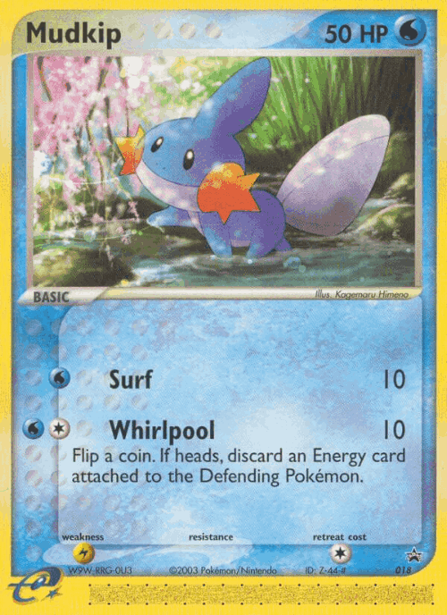 Mudkip Pokémon TCG card art
