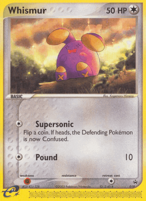 Whismur Pokémon TCG card art