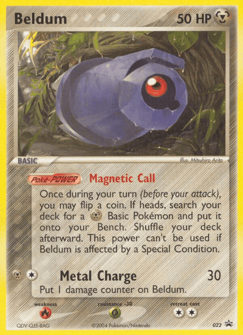 Beldum Pokémon TCG card art