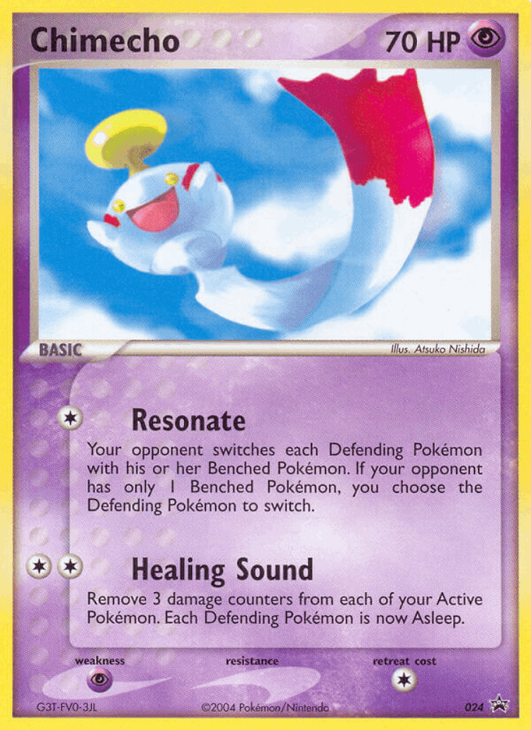 Chimecho #24 from Nintendo Black Star Promos - Promo - Illustrated by Atsuko Nishida