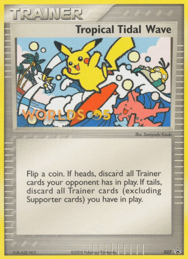 Tropical Tidal Wave #27 from Nintendo Black Star Promos - Promo - Illustrated by Sumiyoshi Kizuki